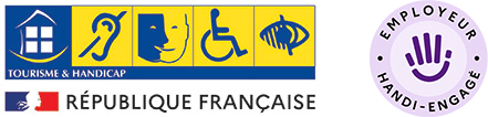 Label Tourisme & Handicap - R�publique Fran�aise - Employeur Handi-Engag�