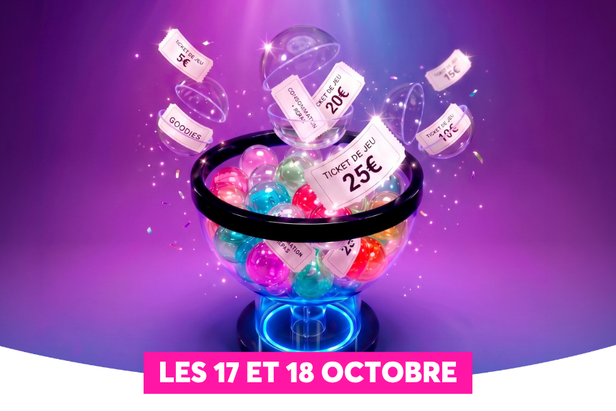 Un bocal de verre d�bordant de capsules multicolores et de tickets pr�ts � s'envoler : et si votre destin s'y trouvait d�j� ? Le 17 et 18 Octobre, d�couvrez quel joueur vous �tes vraiment.